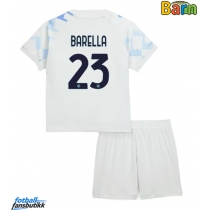 Inter Milan Nicolo Barella #23 Bortedraktsett Barn 2025-26 Kortermet (+ Korte bukser)